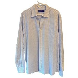 VINEYARD VINES Men’s Long Sleeve Button up blue and white XL Shirt